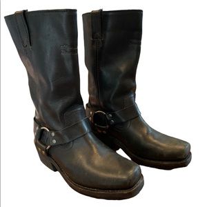 Harley Davidson riding boots.  Women’s size 8 1/2. Genuine Leather, 12 in tall.